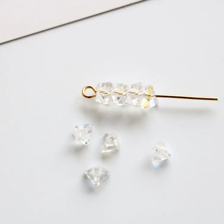 

10pcs Multicolor Crystal Glass Beads 6mm 8mm Loose Spacer Faceted Beads Beading Bracelet Accessories DIY Jewelry Making Material
