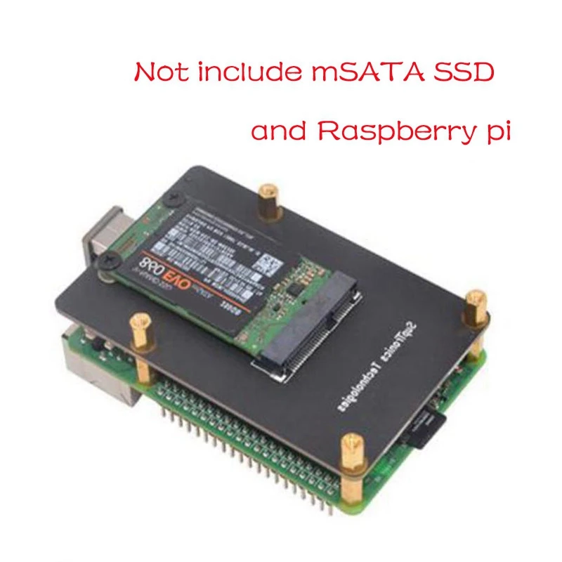 

Suitable for Raspberry Pi 4Th Generation B Type X857 V1.2 MSATA SSD Expansion Board Storage Module