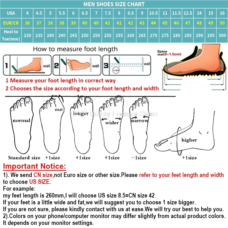 

work safety boots men comfort work shoes steel toe anti-puncture work sneaker male industrial safety shoes breathable labor shoe