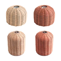 outdoor camping flat gas tank anti collision anti fall protective cover handmade rattan gas tank protective sleeve case gas tank