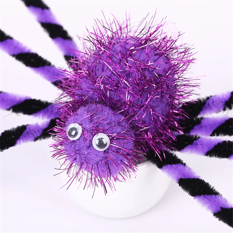 

Halloween Plush Spider Decoration Horror Ghost Festival Trick Or Treat Party Spider Party Boo Happy Halloween Party Decor 2021