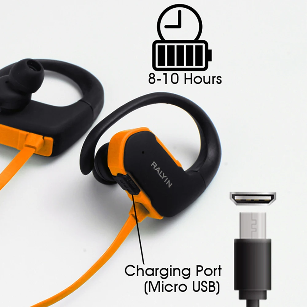 Arikasen MP3 плеер 8 Гб Спортивные Bluetooth 4 2 наушники Беспроводная гарнитура