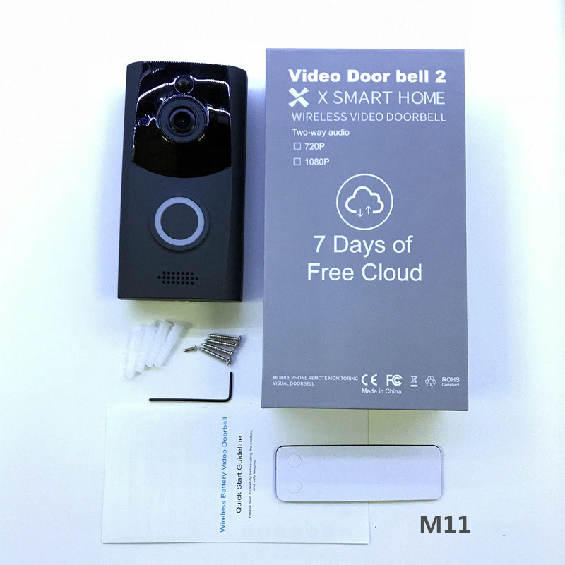 Умная WiFi видеокамера на дверной Звонок IP видео домофонный дверной звонок ночного видения дистанционное управление запись умная домашняя охранная система