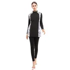 Мусульманский купальник PEIFU, Женский скромный хиджаб в стиле пэчворк, спортивный купальник с длинными рукавами, мусульманская одежда, купальный костюм 5XL