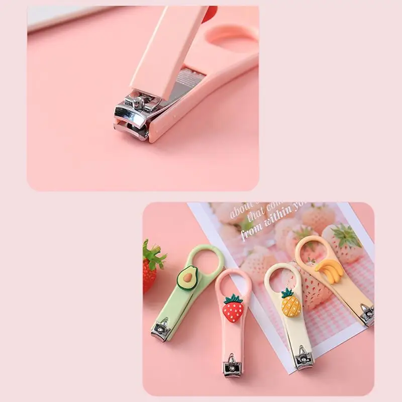 

Kapmore Stainless Steel Nail Clipper Cute Fruit Decor Mini Fingernail Cutter Toenail Clipper Nail Cutter Portable Nail Clipper