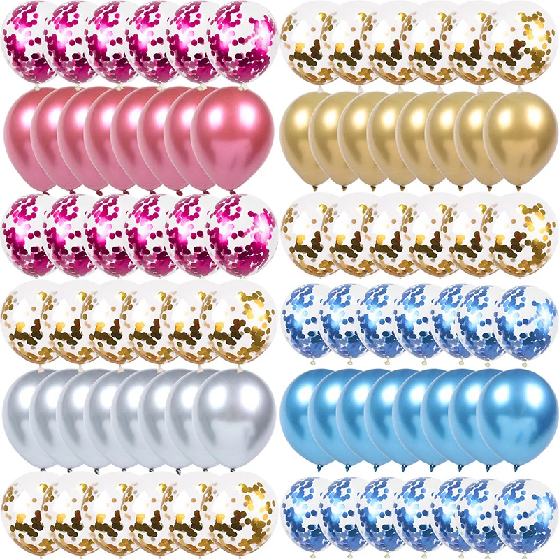 Конфетти и латексные шары деко день рождения баллон гелий День Рождения