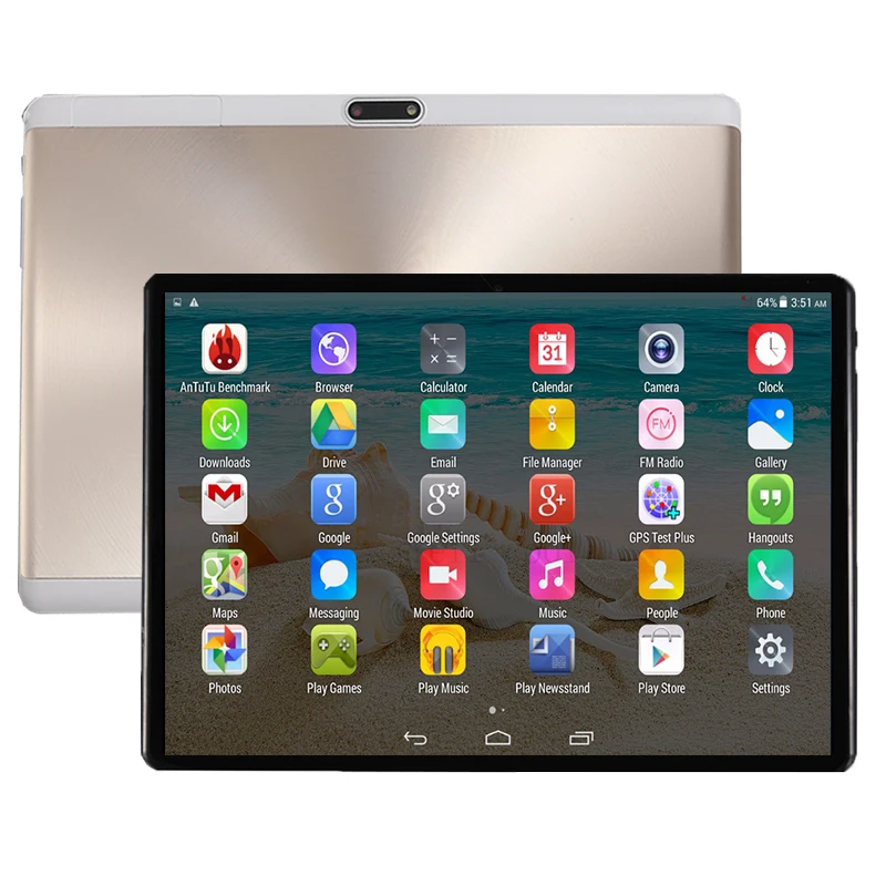 Планшет Google Play 10 дюймов 2021*1280 IPS 800 d TP GPS WIFI Bluetooth|Планшеты| |