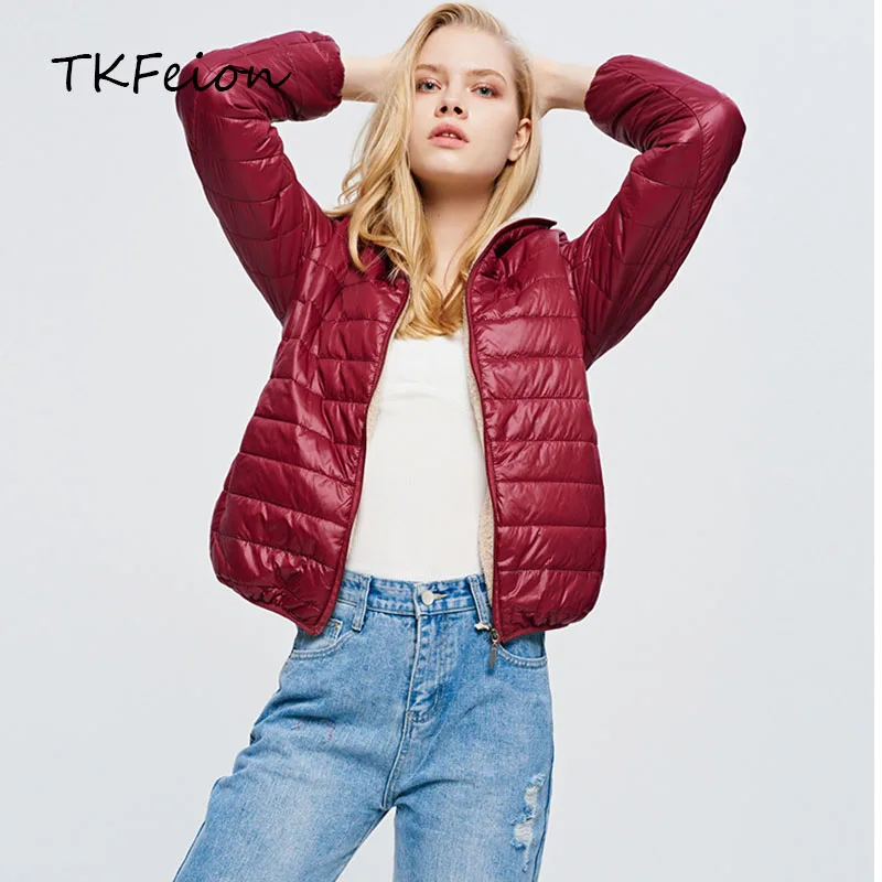 2020 женское осенне-зимнее теплое пальто с капюшоном тонкая Базовая куртка