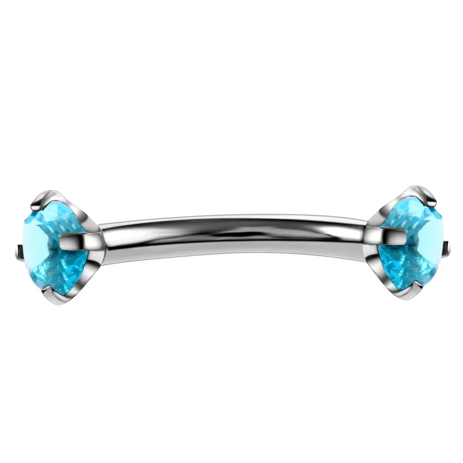 C 1 шт. стальное Кристальное Драгоценное кольцо в бровь Tragus Helix Rook серьги пирсинг изогнутый банан пирсинг Bijoux губы спираль кольца ювелирные изделия 16 г - Окраска металла: C