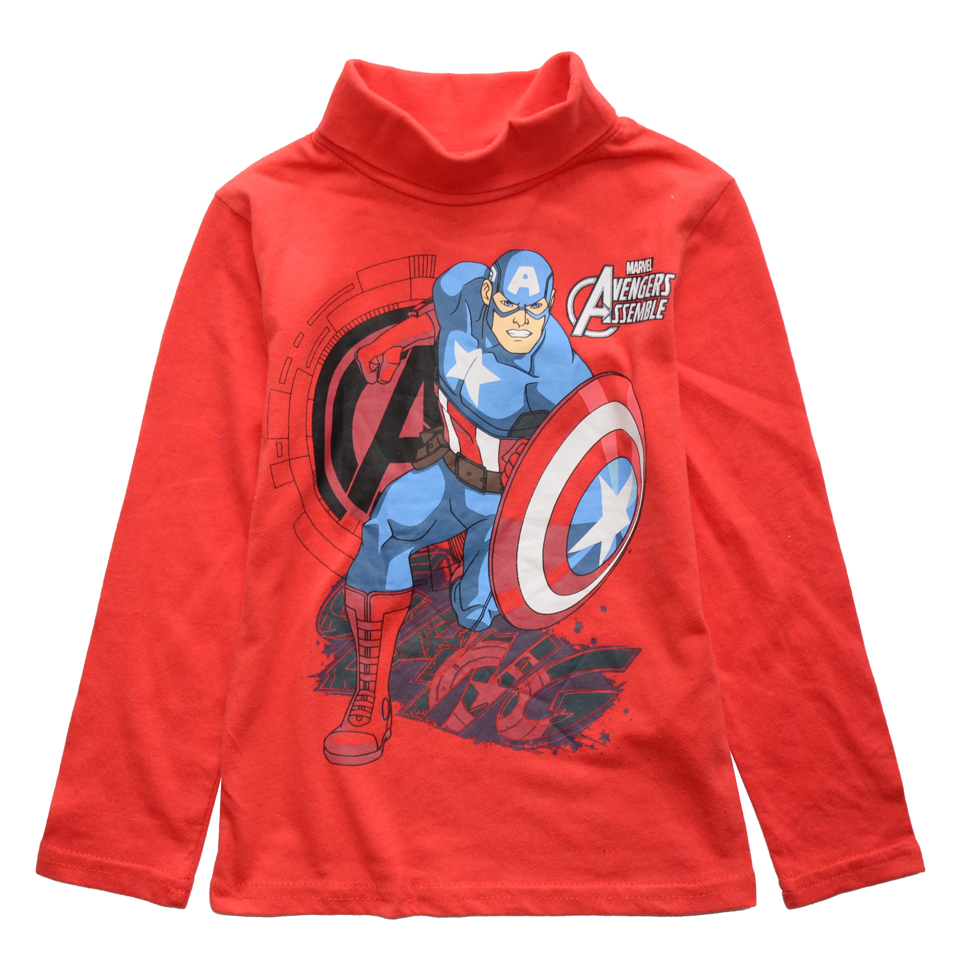 Футболка с длинным рукавом и высоким воротом для мальчиков |