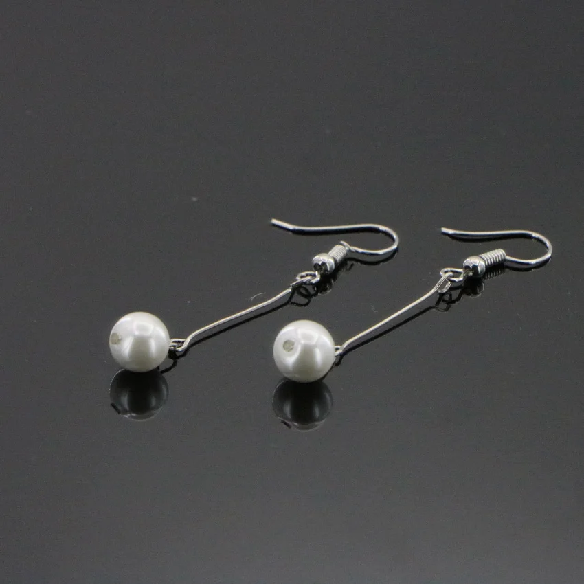 Ожерелье и серьги из жемчуга морской ракушки 8 мм ААА 50 шт./нить | Украшения