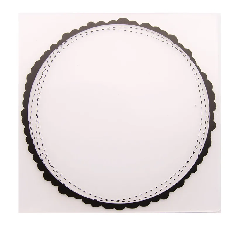 

Альбом для скрапбукинга, украшение для фотоальбома, пластиковый шаблон с тиснением, с круглой рамкой