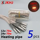 Нагревательная трубка для 3D принтера, 70 Вт, нагревательный патрон 12 В24 В, 500 , высокая температура 6*20 мм, MK8 V6 Hotend MK9, обогреватель деталей