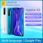Глобальная версия REALME X2 6,4 'AMOLED экран Snapdragon 730G 64-мегапиксельная четырехъядерная камера NFC OPPO VOOC 30W быстрое зарядное устройство для мобильного телефона