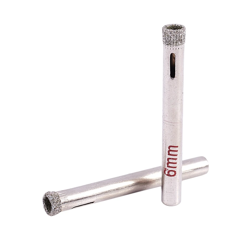 

6 Pcs Diamond Hole Saw Drill Bits Ceramic Tile Marble 6mm Silver