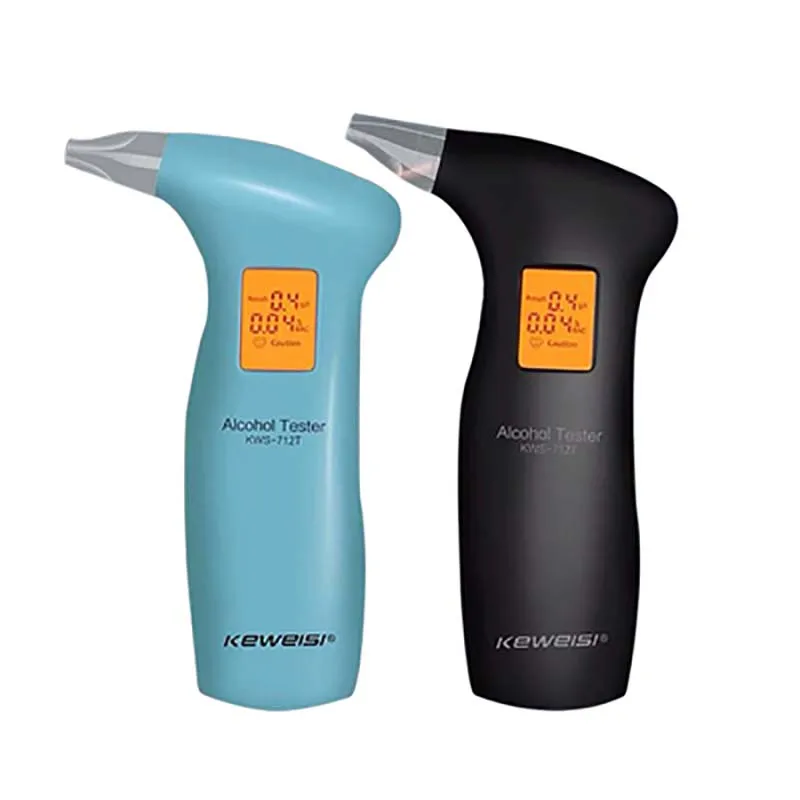 Новинка 2019 цифровой алкотестер с ЖК дисплеем и 4 мундштуками полицейский