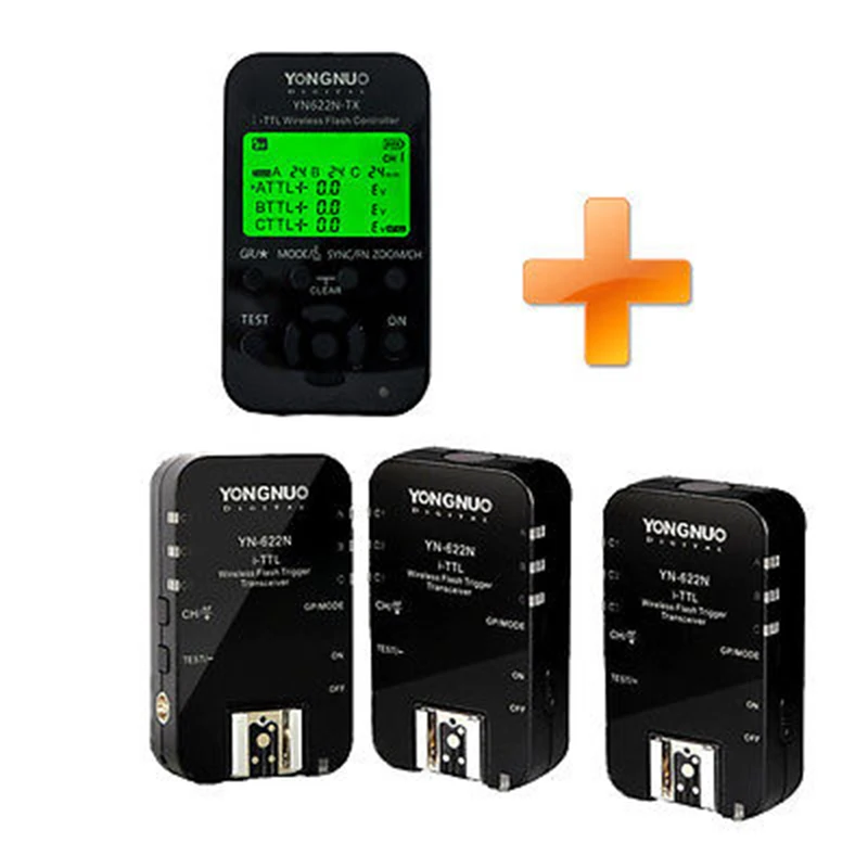 Yongnuo yn622n комплект YN-622N-TX Беспроводной ttl Flash контроллер ttl триггер и 3 шт. YN-622N пульт дистанционного управления для Nikon D3 D2X D800 D700 D5100