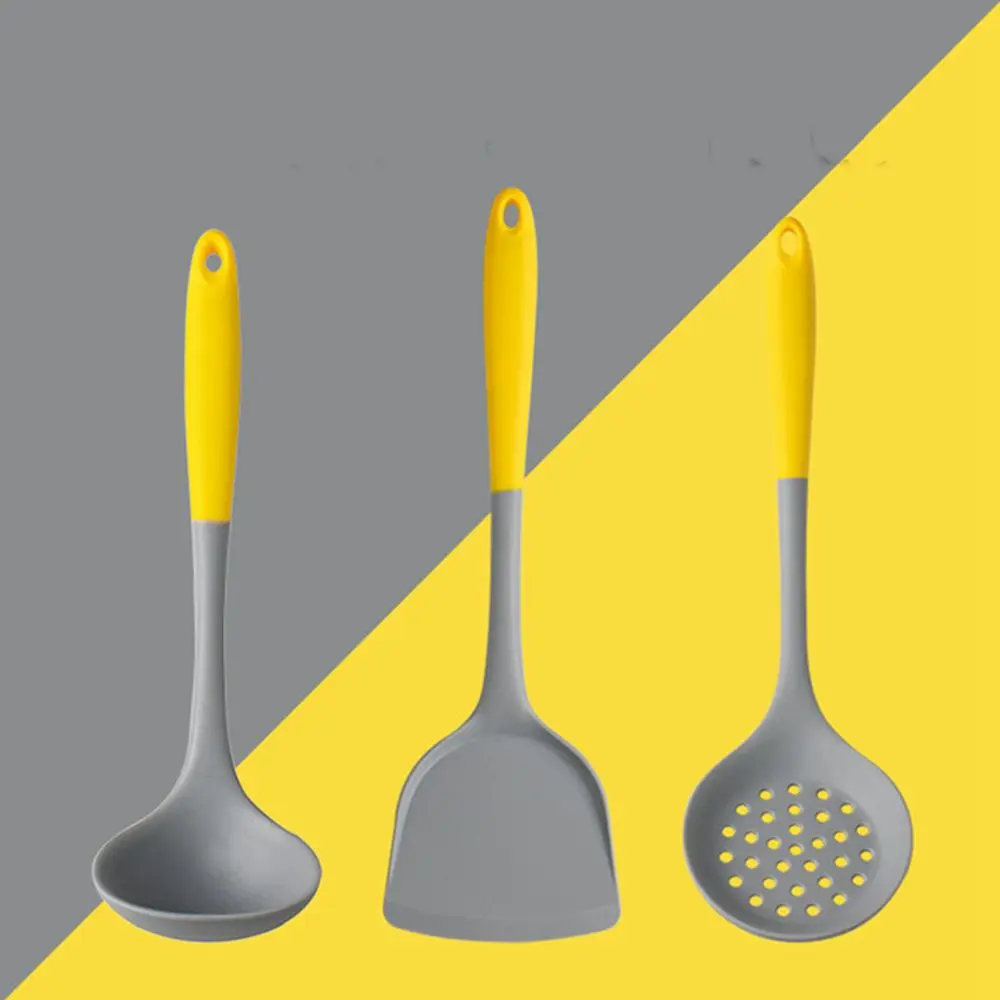 

Food Grade Long-handled Baking Kitchenware Beef Meat Egg Soup Scoup Cooking Utensils Silicone Spoon Spatula