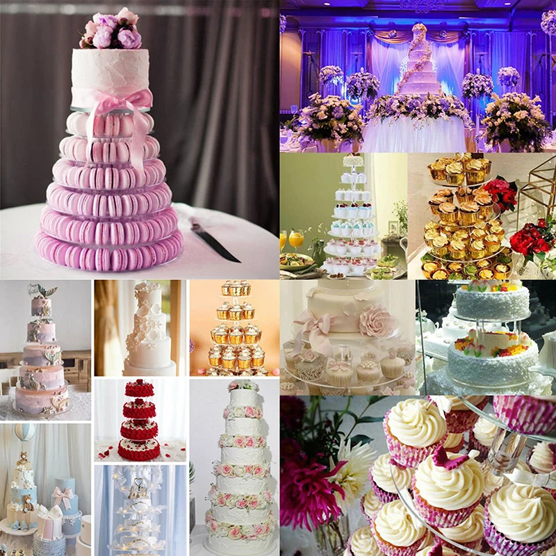 

6 Tier Transparent Acrylic Cake Stand Wedding Birthday Party Cake Display Stand