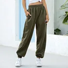 Женские брюки-багги с завышенной талией, брюки с широкими штанинами, Джоггеры в стиле Харадзюку, уличная одежда, 2021