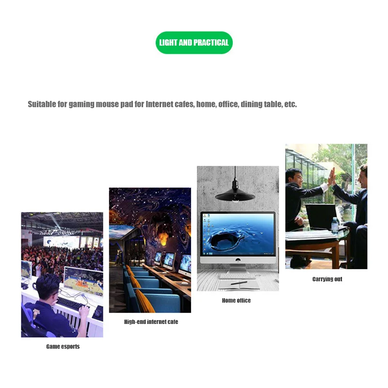 Игровой Мышь коврик анти скольжения компьютерного геймера пусковая площадка для