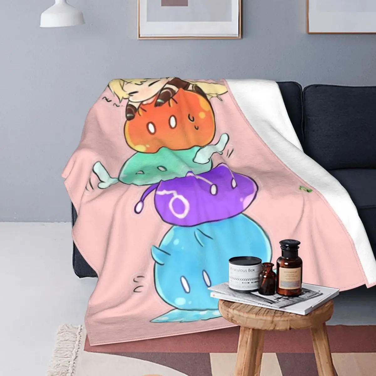 

Genshin-Manta с эффектом куклы для cama, manta de lana для малышей
