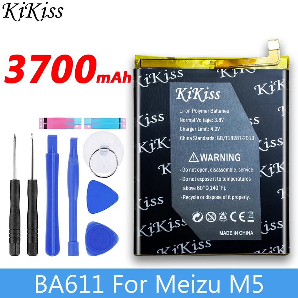 BA611 M5 Meilan 5 KiKiss Батарея BT61 BT15 BT68 BA611 BA612 для Meizu M3 Примечание L681H M681H/M3 M3S/M3S Mini/M5 Meilan Note 5/M5S 5S акумуляторная батарея - Цвет: BA611 M5 Meilan 5