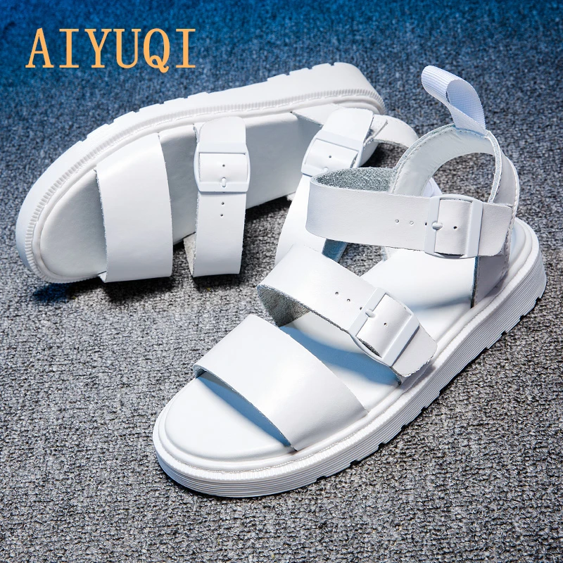 Летние женские сандалии Martin Новинка 2020 года пляжная обувь в римском стиле с