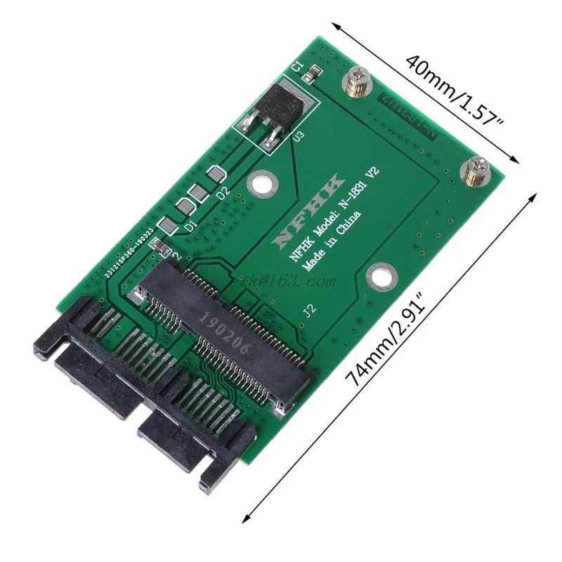 переходник mini pcie pci e msata ssd на micro sata 18 дюйма