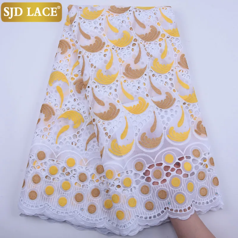 SJD кружевная африканская ткань с отверстиями нигерийская хлопковая 2020 модная