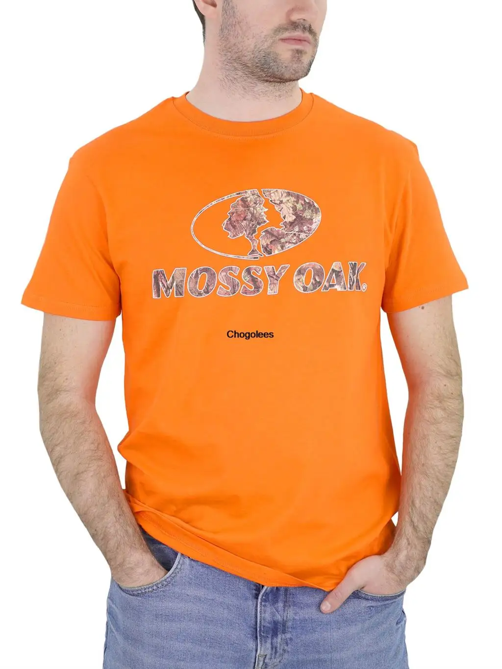 Мужская рубашка Mossy Oak с коротким рукавом и логотипом спереди