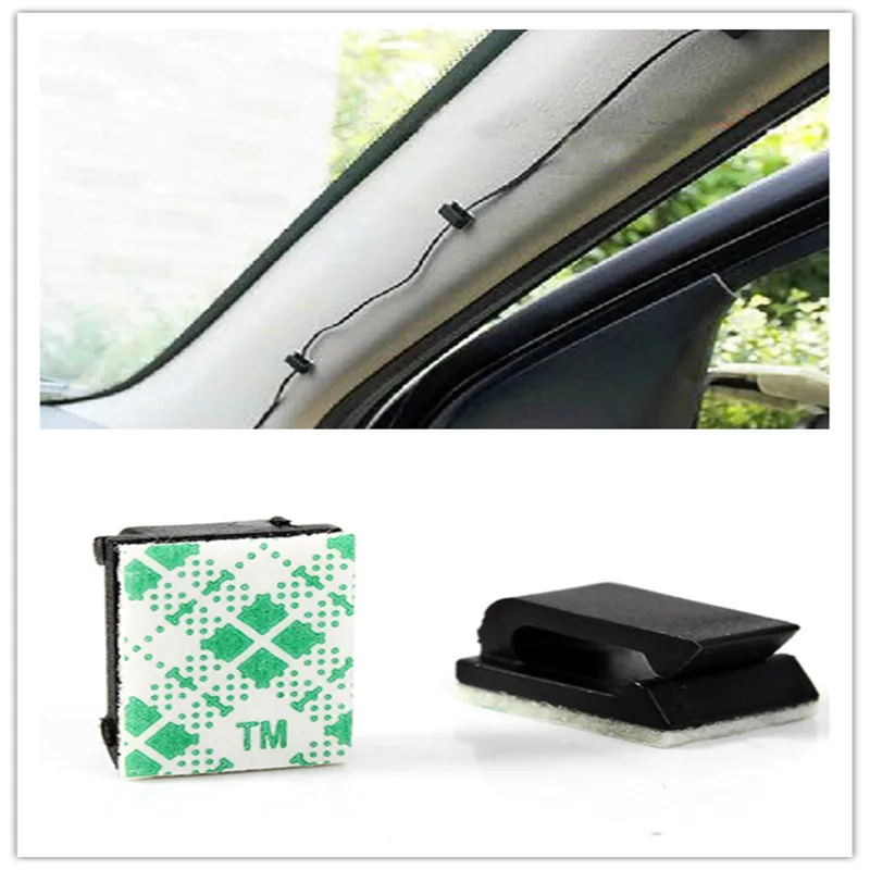 

10Pcs Adhesive Car Cable Organizer Clips Cable Winder Drop Cable Holder Cord Management Desk Wire Tie Fixer