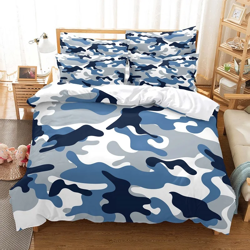 

Camouflage Bettbezug-set 3d Digitaldruck Bett Leinen Mode Design Tröster Abdeckung Bettwäsche-sets Bett Set