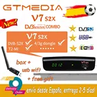 Спутниковый ресивер Full HD GTMedia V7 S2X, DVB-S2 декодер + USB Wi-Fi, обновление через gtmedia V7S HD gtmedia v7s2x, приемник без приложения