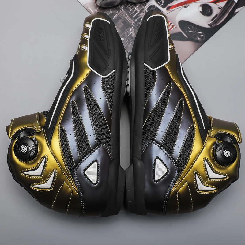 

Retro Motorcycle Boots Biker Waterproof Speed Motocross Boots Non-slip Motorcycle Shoes Touring Ankle Shoes Breathable 4 Colors