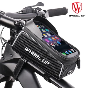 wheel up bicycle bag waterproof cycling top front tube frame bag phone bike bag mtb road bicycle case bike accessories free global shipping