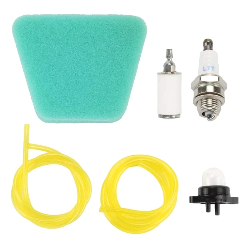 

Air Filter Fuel Filter Fuel Line Primer Bulb Spark PlugTune Up Maintenance Kit N1HF