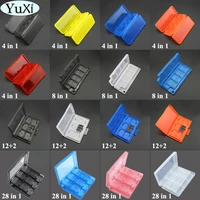 yuxi 481428 in 1 portable memory game card case shockproof hard shell protective storage box for switch ns card holder