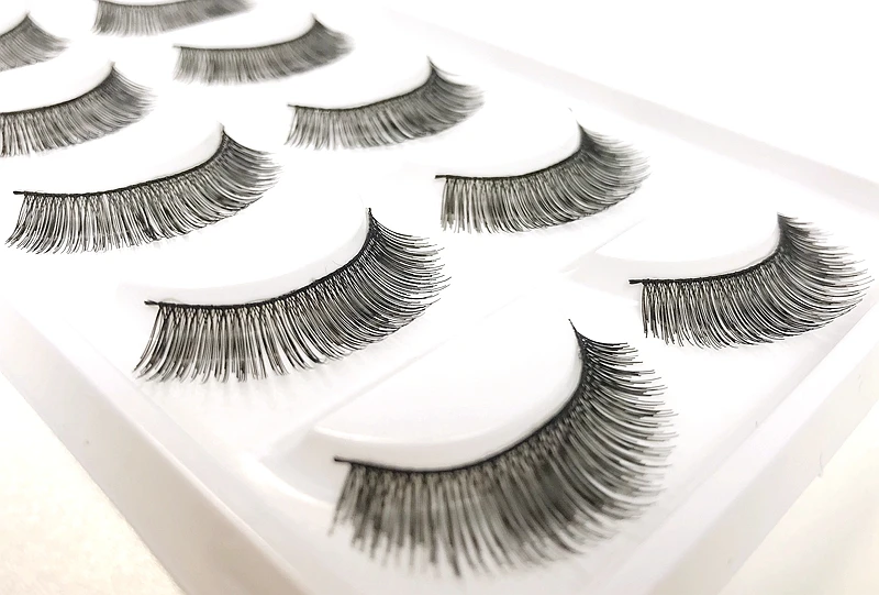 CLOTHOBEAUTY 5 пар накладных ресниц, тонкие накладные ресницы для наращивания ручной работы, натуральные мягкие невидимые ресницы, длинный толстый многоразовый макияж
