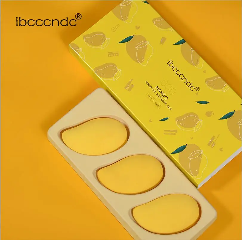 Ibcccndc Маленькое Манго Слойка Для Макияжа Не Ешьте Пудру Губка Яйцо Макияж T1361