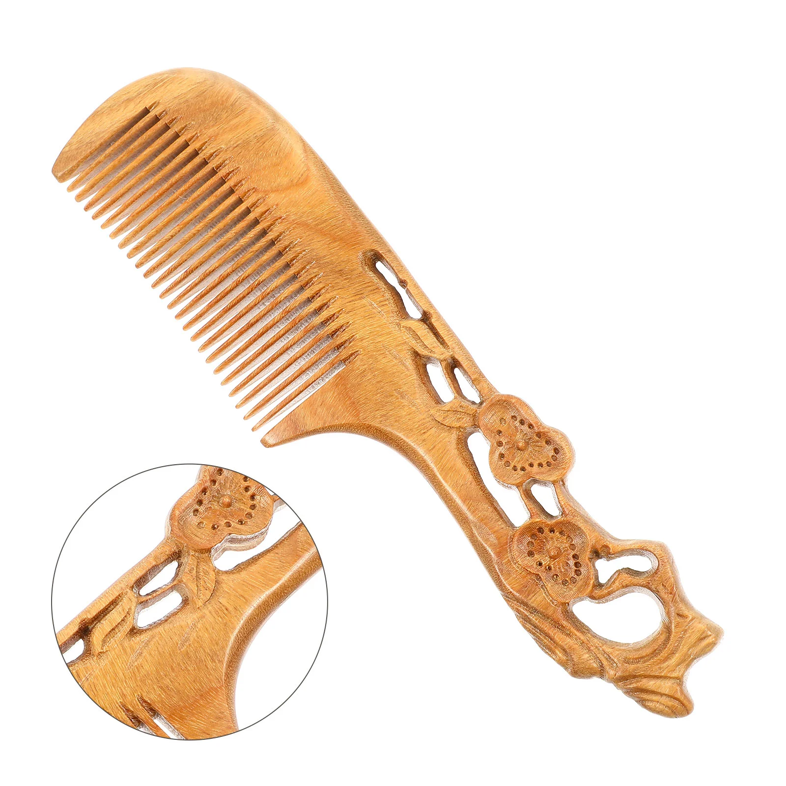 

1 шт., расческа для волос с тонкими зубцами, резная декоративная расческа для домашнего салона, парикмахерская расческа