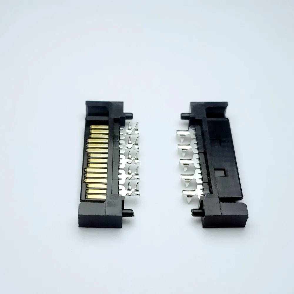 50 шт. заклепочные штекеры SATA 15 контактов|male power connector|male plughousing connector |