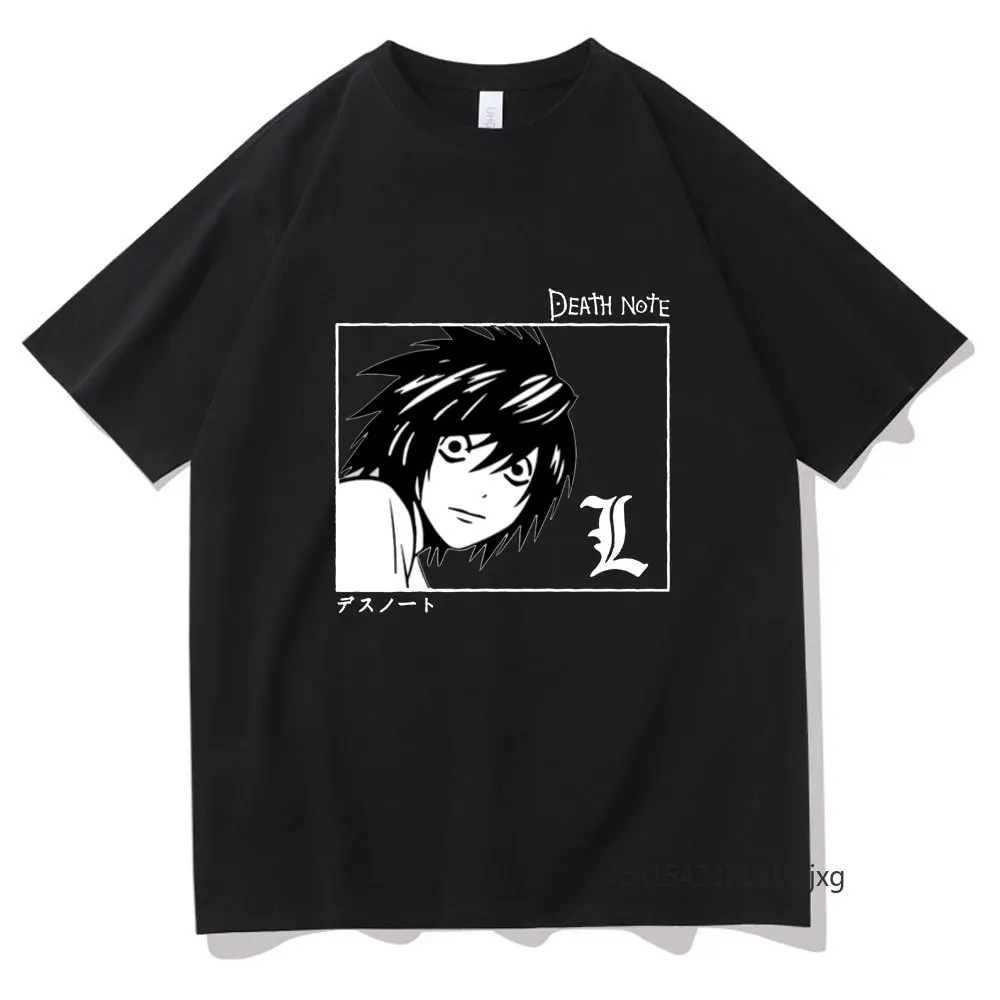 

Death Note Anime Yagami Tshirt Graphic Printing T-shirt Summer Short Sleeve Tee Unisex Oversized T Shirt Tops Harajuku