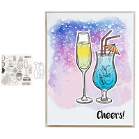 birthday cheers clear stamps and metal cutting dies for diy scrapbooking crafts dies cut card make photo album sheet decoration