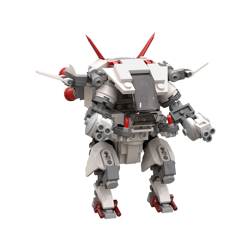 Игрушка MOC белый кролик робот строительные блоки кирпичи город креативные войны