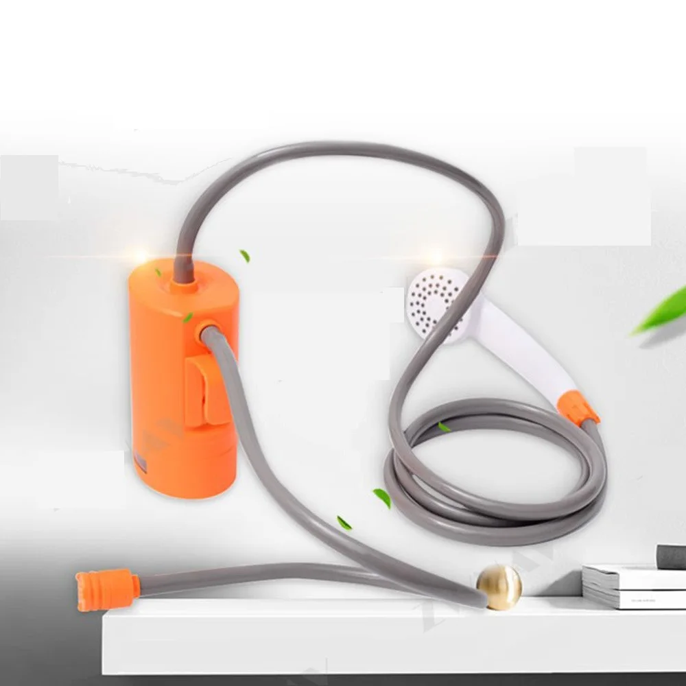 Скидка Портативный автомобильный мойщик 3,7 в, походный душевой автомобильный душ, Мощный водяной пистолет высокого давления, набор с электрически...