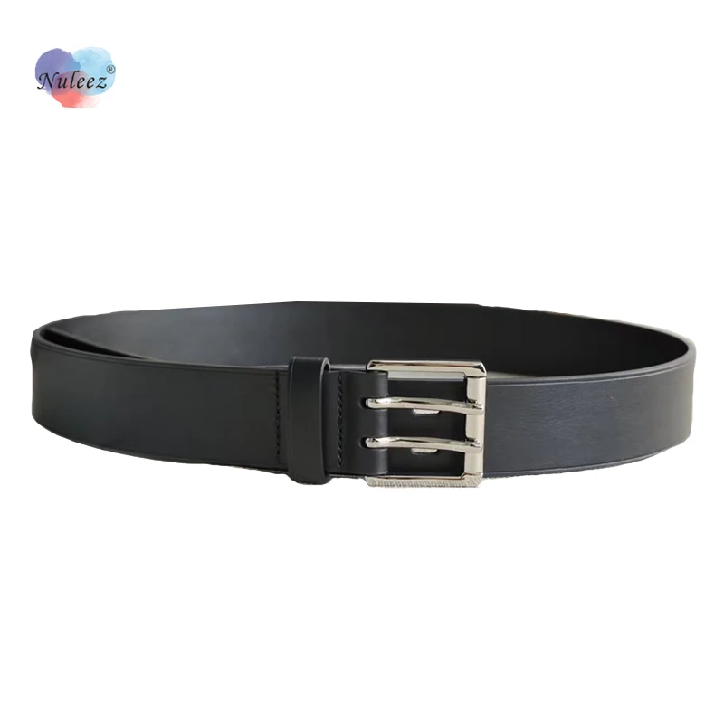 

Top Quality Brand Belts Men Genuine Cowhide Simple Classical Designed Black and Brown Silver Buckle For Jeans or Suits Luxury