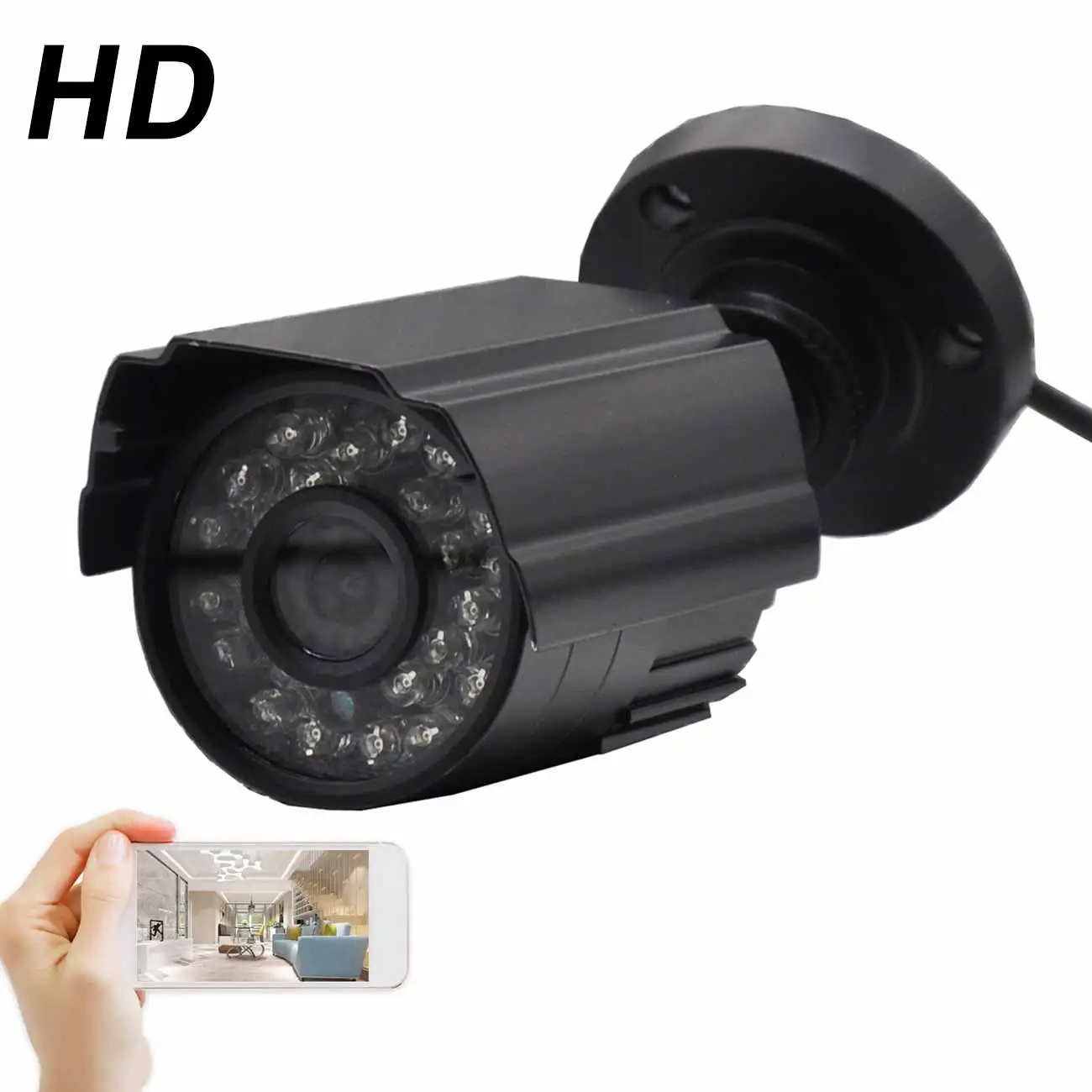

Wireless Security Camera Outdoor 1080P HD AHD CCTV Home Surveillance IP65 Weatherproof Motion Detection Night-Vision Camera