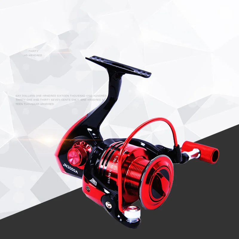 Черная красная морская Рыболовная катушка серии 3000 спиннинговая для