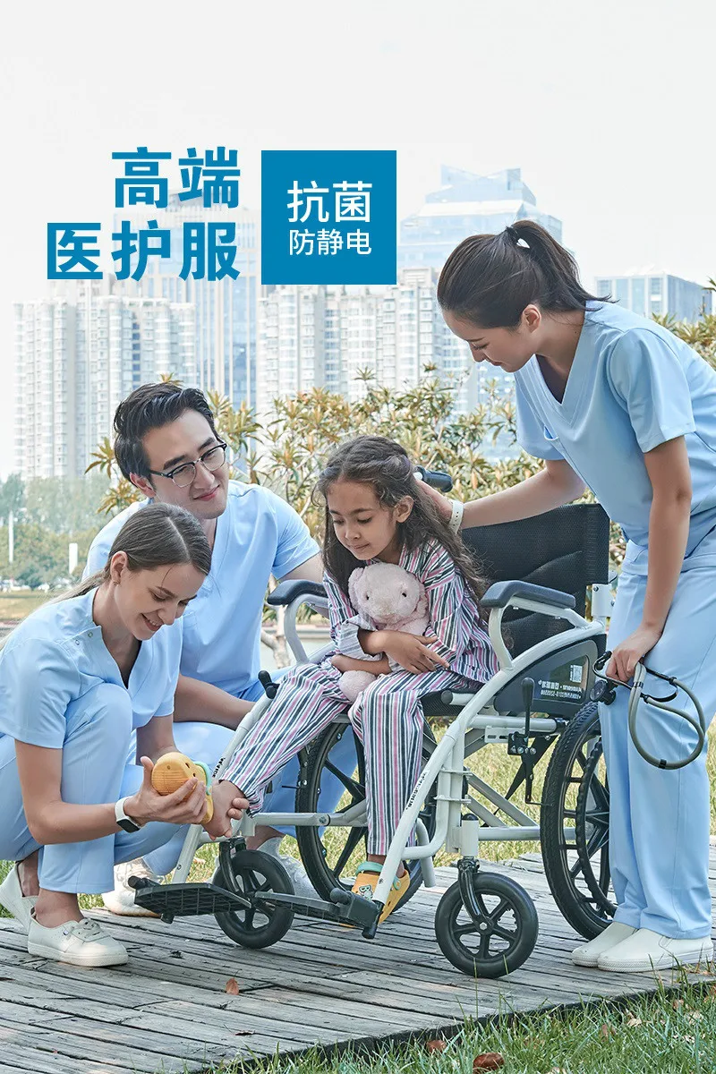 Женский комбинезон с коротким рукавом для врачей в операционной мужское платье